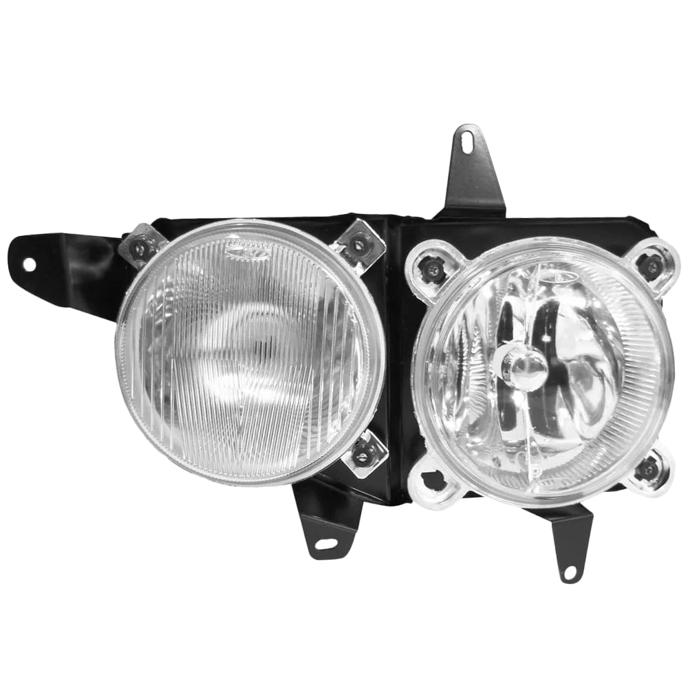 Farol Duplo Accelo 2003 2007 Esquerdo Motorista Suporte Aco Preto FM132 Orgus