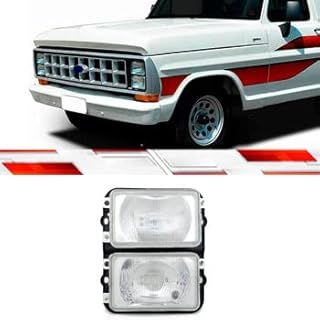 Farol Duplo Esquerdo Motorista Ford F1000 F4000 85 91 H4 H1 Refletor Duplo