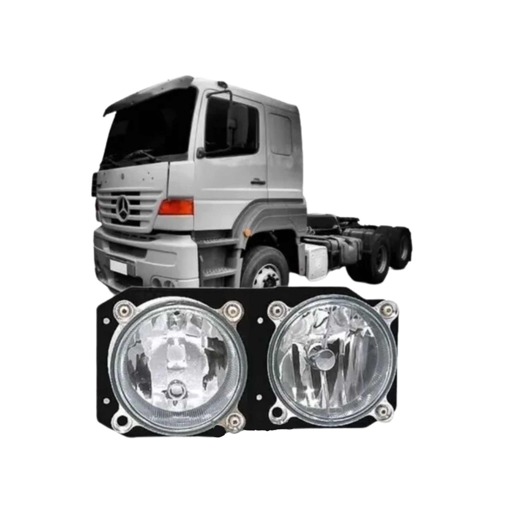 Farol Duplo Mercedes 1938S 2003 2008 Esquerdo Motorista Suporte FM142 Orgus