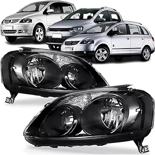 Farol Esquerdo Motorista Fox Crossfox Spacefox H4 Pisca Mascara Negra