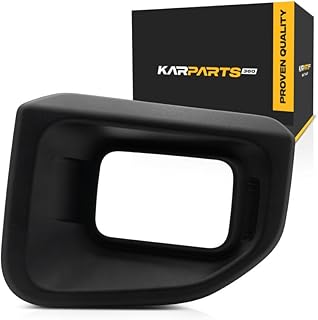 Para Ford F-250/F-350 2020 2021 2022 moldura de farol de neblina lado do motorista | Frente | Preto | Feito de plástico | Para FO1038219 | 191275926109, LC3Z17C755AA