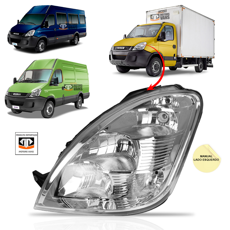 Farol Iveco Daily 08 Ld FF175 140405
