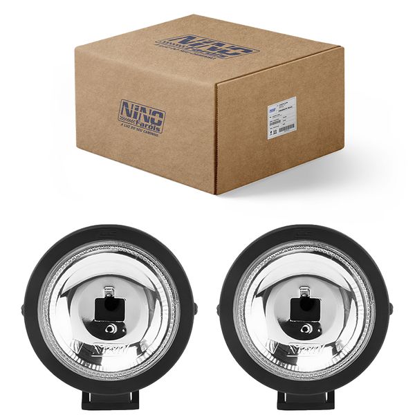 Farol Milha Mini Universal Redondo Motorista Passageiro F 11V Nino