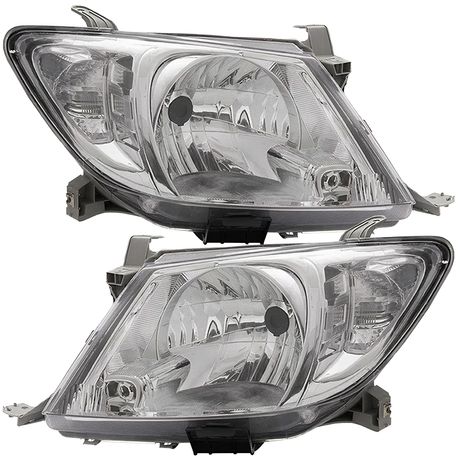 Farol Toyota Hilux 2009 2011 Foco Simples Pisca Cristal FT570 Orgus