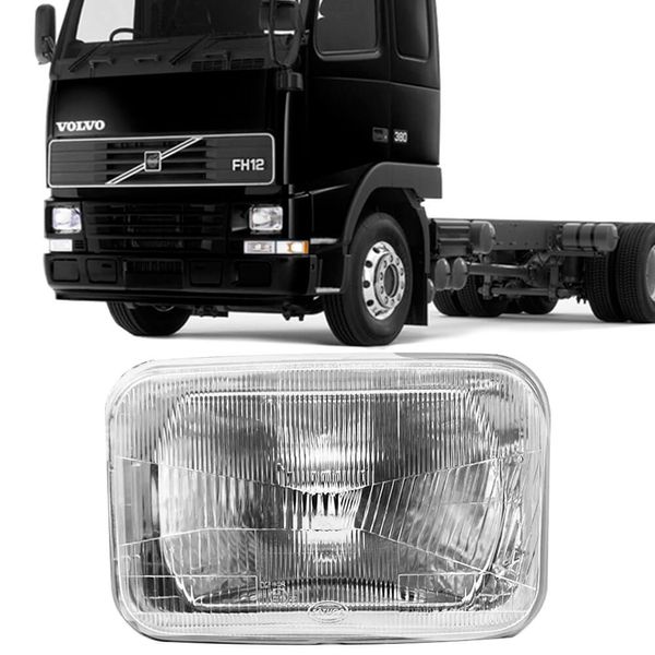 Farol Volvo Fm Fh 98 2003 H4 Soquete FV130 Orgus H4, FV130