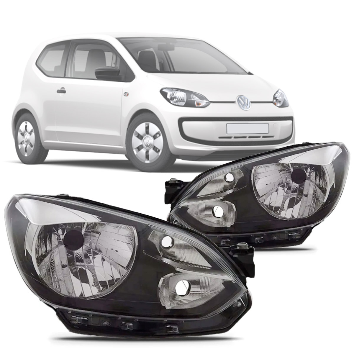 Farol VW Up 14 Le Friso Preto 103562