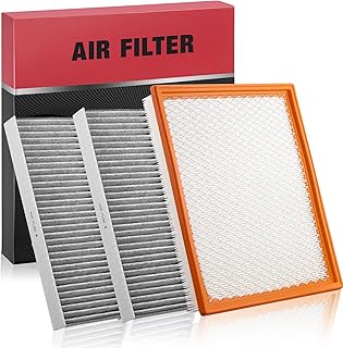BDFHYK Filtro de ar do motor CA7440 e filtro de ar de cabine CF10553 compatível com Nissan Frontier NV1500 NV2500 NV3500 Pathfinder Xterra e Suzuki Equator, 2 peças