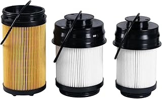Kit de separador de água e filtro de óleo de filtro de combustível com 3 unidades compatíveis com motores Dodge Ram 2500 3500 4500 5500 6.7L Cummins Turbo Diesel 2025-2026, peças de reposição