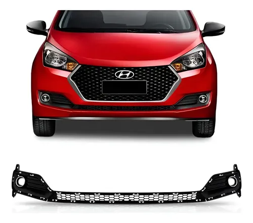 Grade Farol Aux Hyundai HB20 12 15 Ld S Furo Preto 163522