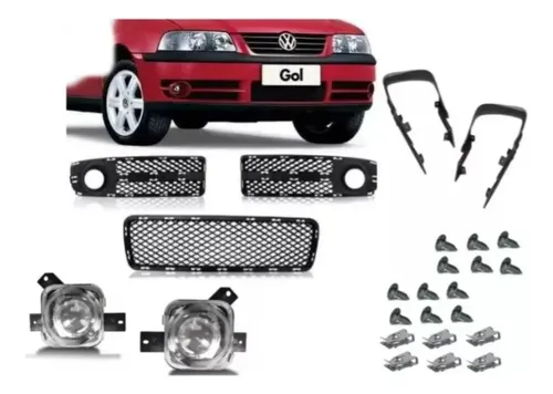 Grade Farol Milha Passageiro Gol G3 2003 2005 Furo Blawer 8180