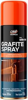 Orbi Química Grafite Spray Lubrificante Seco, 300ml, Alta Performance, Uso Profissional Automotivo Industrial Náutico