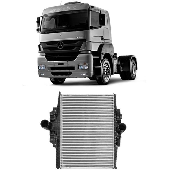 Intercooler Radiador Mercedes Axor Om 457 La 2011 2017 Metal Leve
