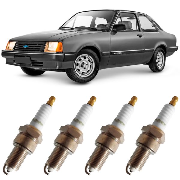 Jogo Vela Ignição Chevette Marajo Chevy 500 Gasolina Acdelco 041LY6SA