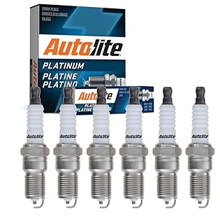 6 velas de ignição Autolite Platinum compatíveis com Chevrolet S10 4.3L V6 1996-2004