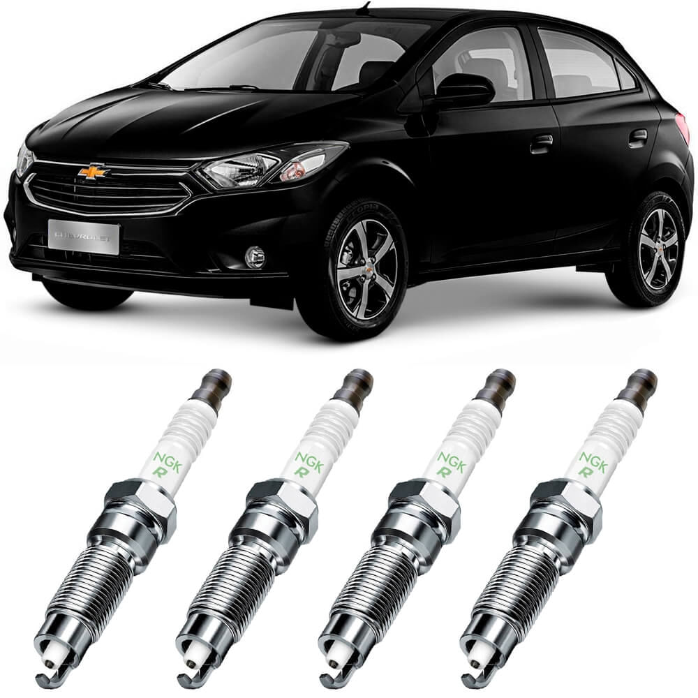 Jogo Vela Ignição Chevrolet Onix 1 4 2013 2019 Green Ngk NGK Green