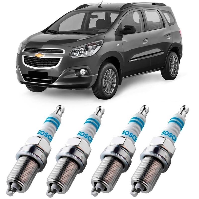 Jogo Vela Ignição Chevrolet Spin 1 8 2013 2016 Bosch