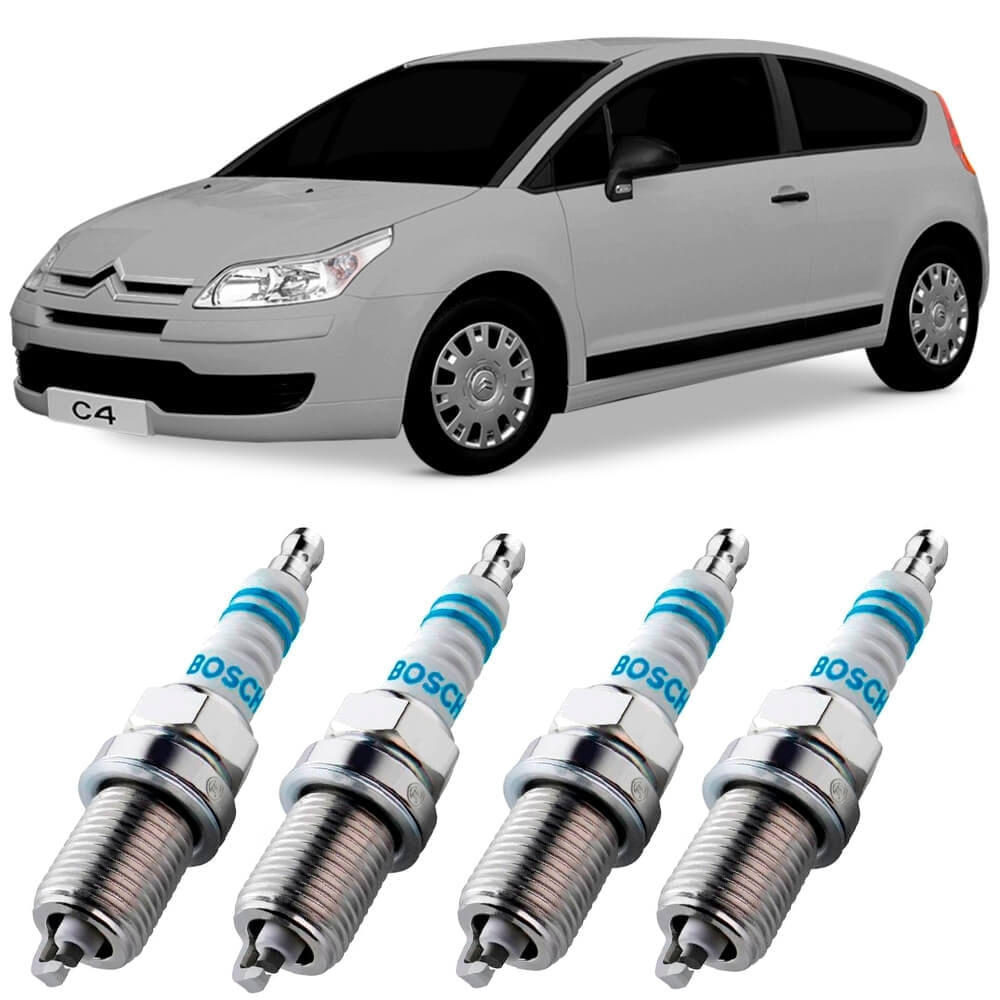 Jogo Vela Ignição Citroën C4 2 0 16V 2007 2008 Bosch