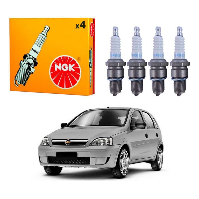 Jogo Vela Ignição Corsa 1 0 8V 2002 2005 Ngk