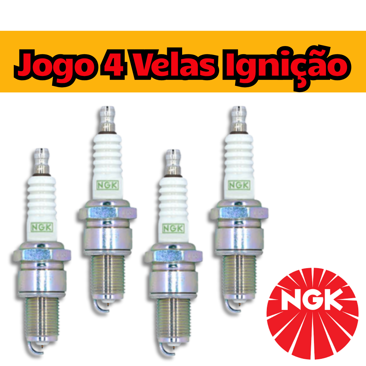 Jogo Vela Ignição Fiat Doblo 1 8 2011 2013 Green Ngk NGK Green