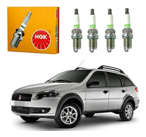 Jogo Vela Ignição Fiat Palio 1 6 2013 2014 Green Ngk NGK Green