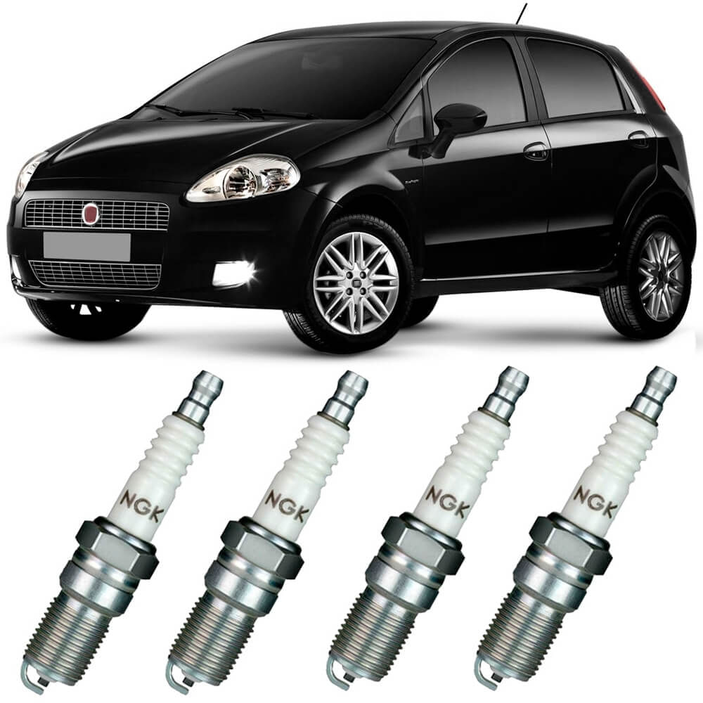Jogo Vela Ignição Fiat Punto 1 6 1 8 16V 2015 2017 Ngk
