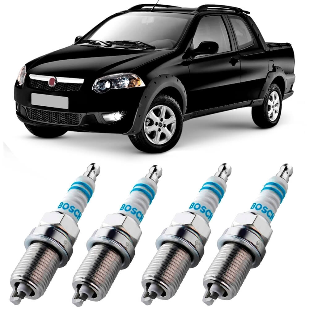 Jogo Vela Ignição Fiat Strada 1 5 1 6 99 2002 Bosch