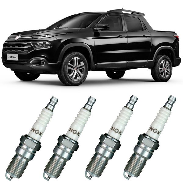 Jogo Vela Ignição Fiat Toro 24 2016 2019 Ngk ILFR7L11D