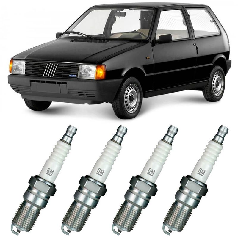 Jogo Vela Ignição Fiat Uno 1 3 1 5 1 6 8V 85 99 Original Gm