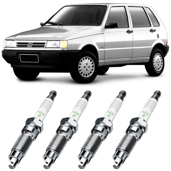 Jogo Vela Ignição Fiat Uno Mille 1 0 90 2001 Green Ngk NGK Green