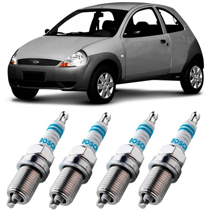 Jogo Vela Ignição Ford Ka 1 0 1 6 2000 2013 F000KE0P10 Bosch