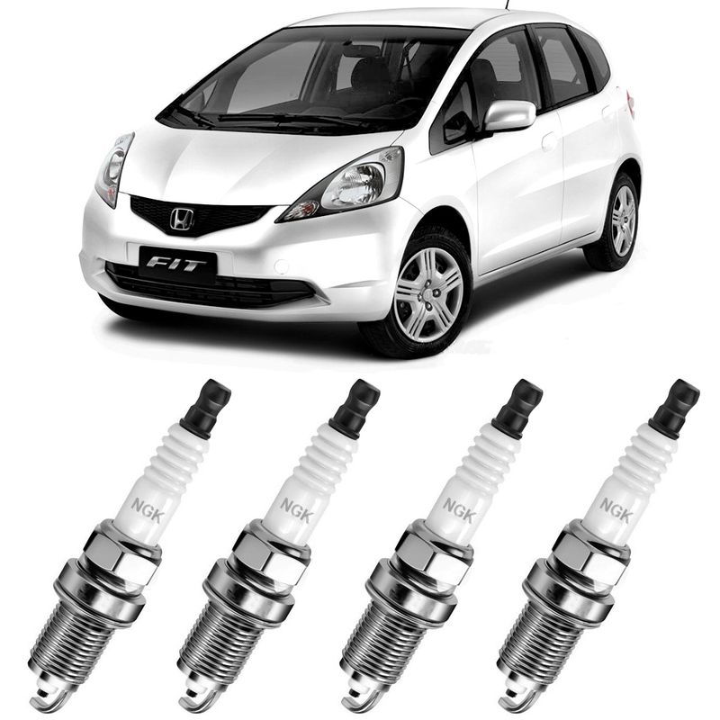 Jogo Vela Ignição Honda Fit 1 4 2003 2014 Gpower Ngk