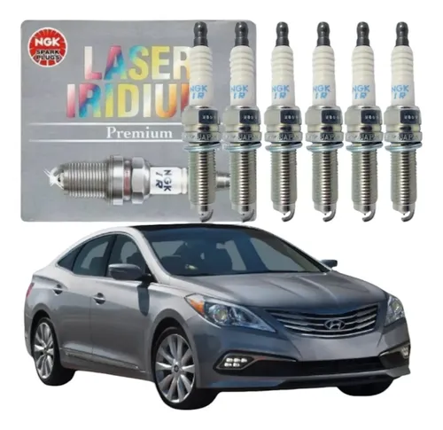 Jogo Vela Ignição Hyundai Azera 3 0 2012 2017 Iridium Ngk SILZKR7B11