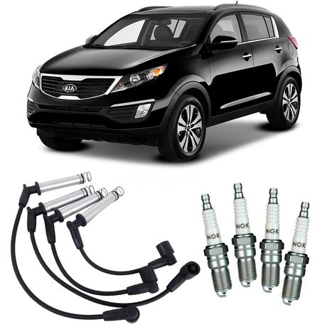 Jogo Vela Ignição Kia Sportage 2 0 16V 2005 2018 Ngk