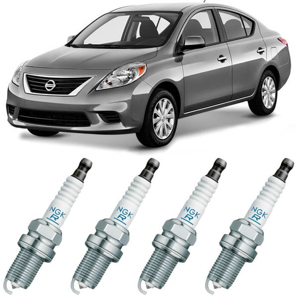 Jogo Vela Ignição Nissan Versa 1 0 1 6 2012 2018 Laser Platinum Ngk PLZKAR6A11D