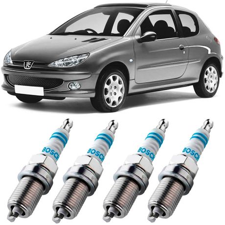 Jogo Vela Ignição Peugeot 206 1 6 16V 2001 2007 Bosch