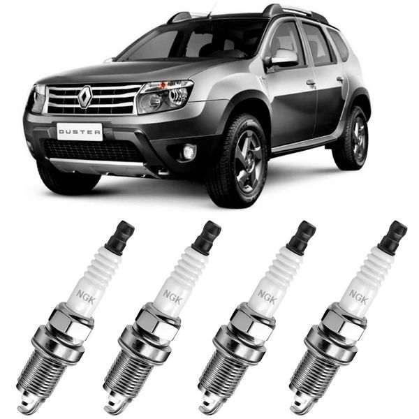 Jogo Vela Ignição Renault Duster 1 6 2 0 2012 2018 Gpower Ngk