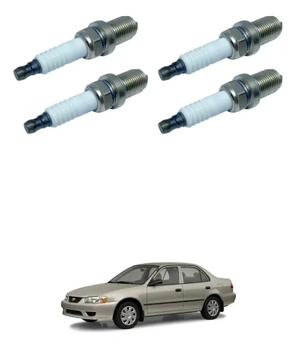 Jogo Vela Ignição Toyota Corolla 1 6 1 8 16V 98 2002 Bosch
