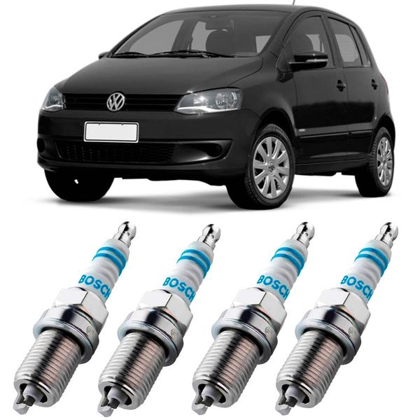 Jogo Vela Ignição VW Fox 1 0 2005 2019 F000KE0P30 Bosch