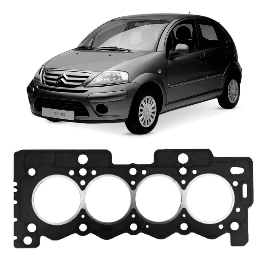 Junta Cabeçote Citroën C3 1 4 8V 2003 2012 Fibra