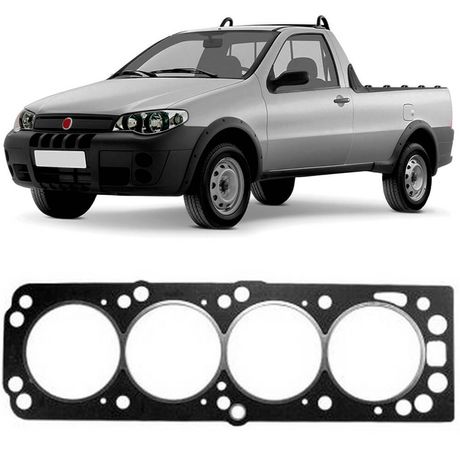 Junta Cabeçote Fiat Strada 1 8 8V 2003 2010 Fibra Sabó