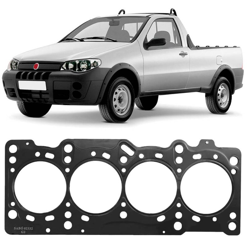 Junta Cabeçote Fire Strada 1 4 8V 2006 2018 Metálica