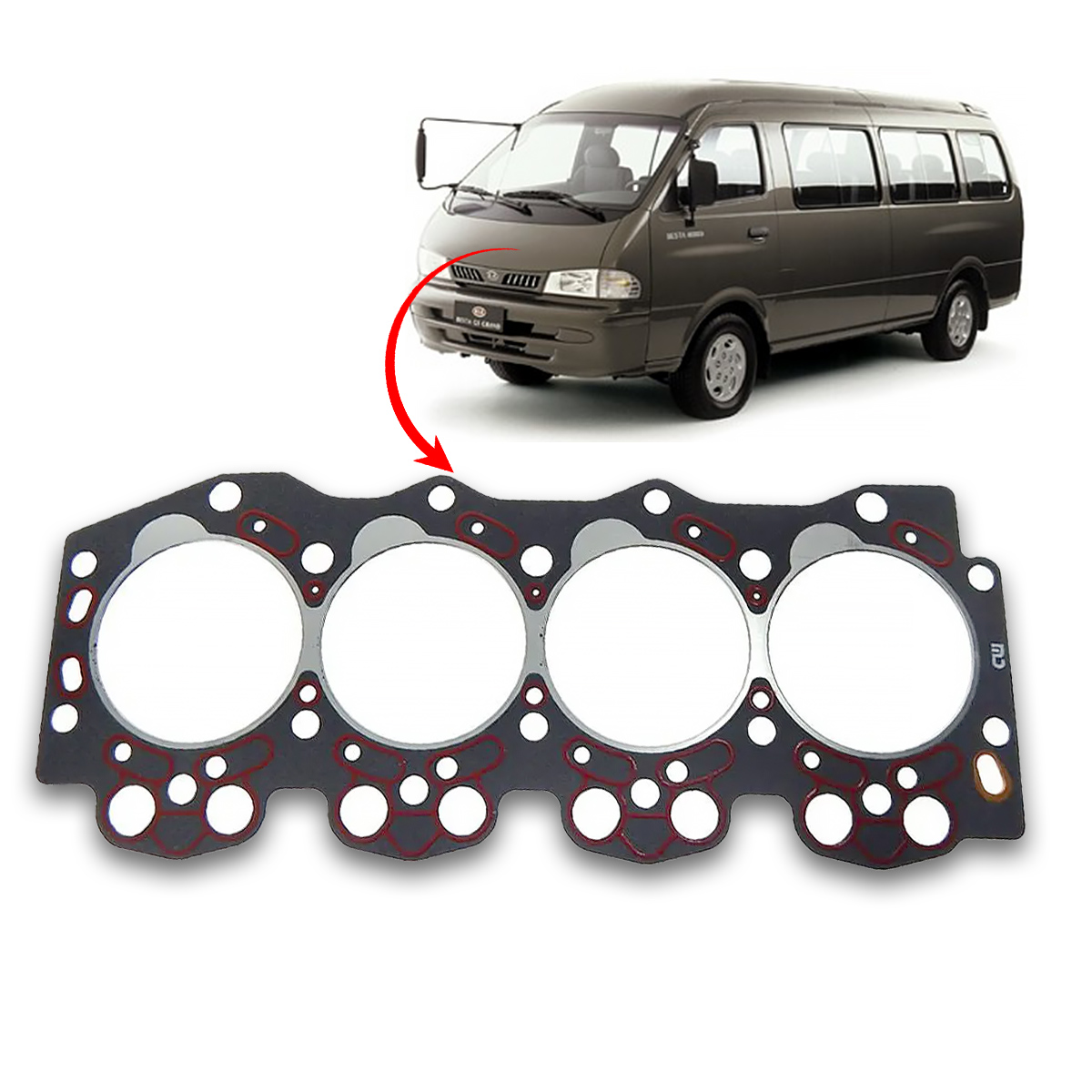 Junta Cabeçote Kia Besta 3 0 1998 2004