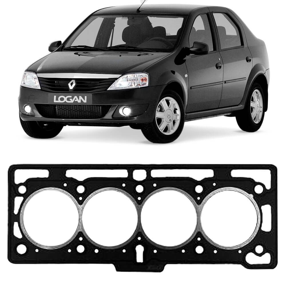 Junta Cabeçote Renault Logan 1 6 8V 2008 2018 Fibra