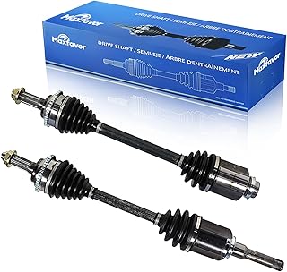 Maxfavor Substituição do passageiro do motorista dianteiro do eixo CV para Ford Fusion 2010 2011 2012 e Mercury Milan 2010 2011, 2,5 L, eixo de junta CV