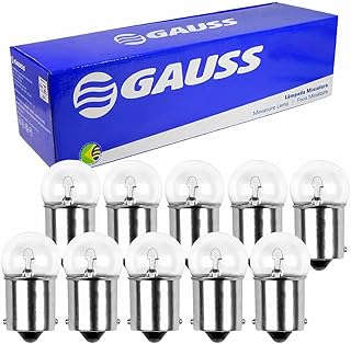 LÂMPADA TIPO 67 R5W 12V 5W BA15S CX 10 PÇAS SIMILAR OSRAM 5007 PHILIPS 12821