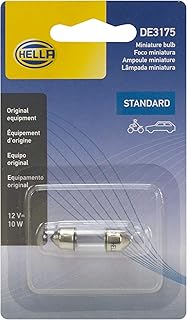HELLA DE3175SB Lâmpada 3175 12V 10W Sv8.5-8 T3.25 10X31 Sb