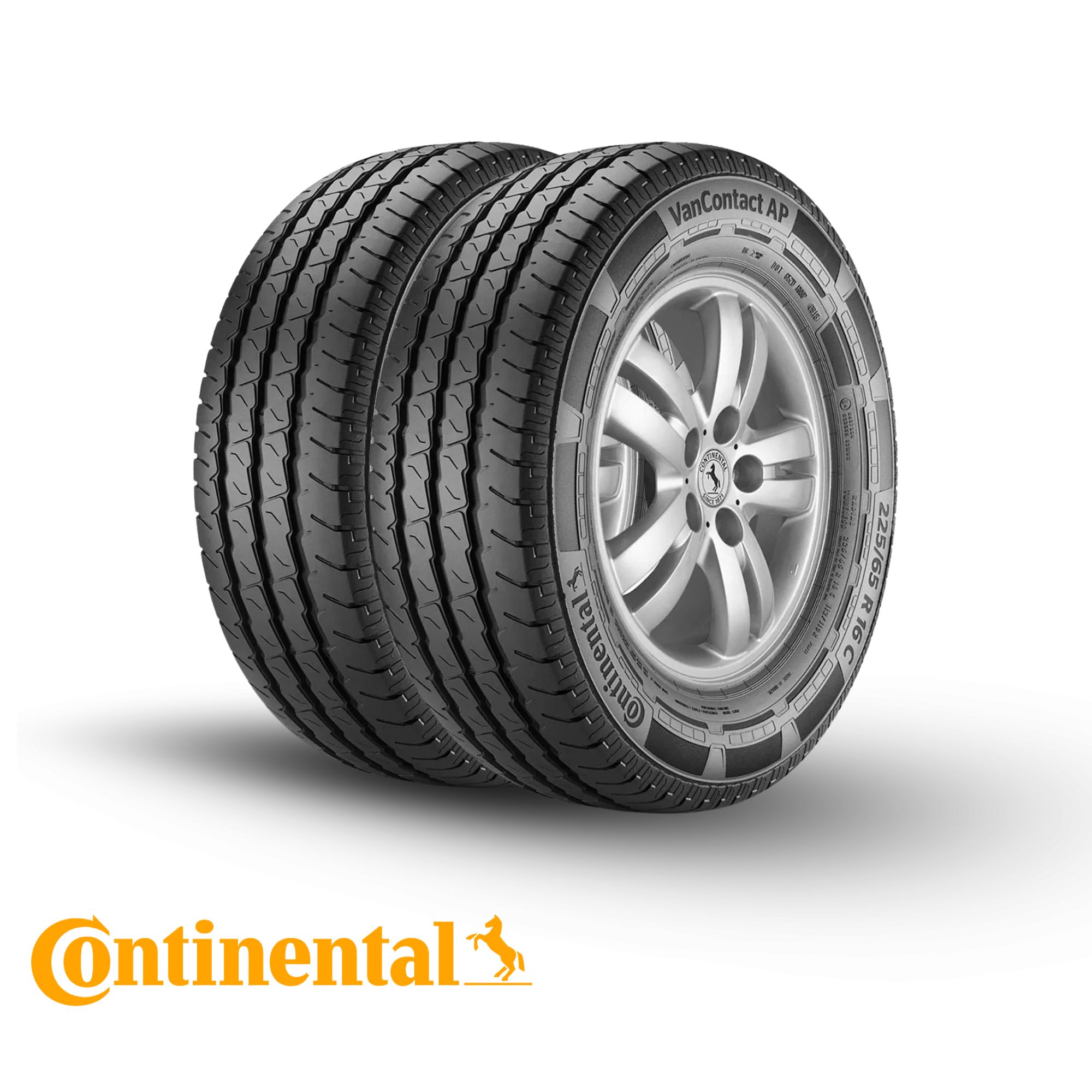 Kit 2 Pneu Continental Aro 16 225 65R16 112 110R Van Contact 100