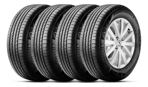 Kit 4 Pneu Continental Aro 13 175 70R13 82T Power Contact