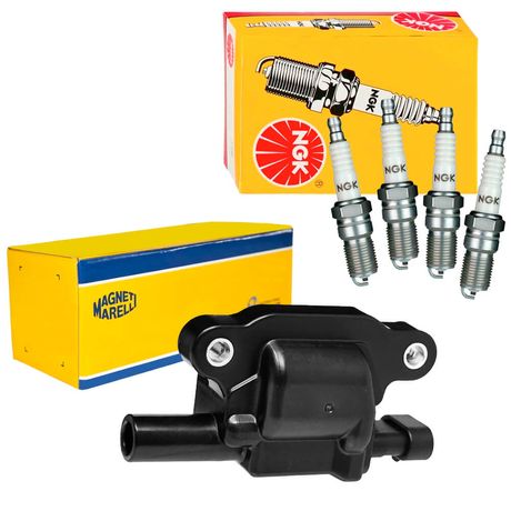 Kit Bobina Magneti Marelli Vela Ngk Onix Flex 2013 2023