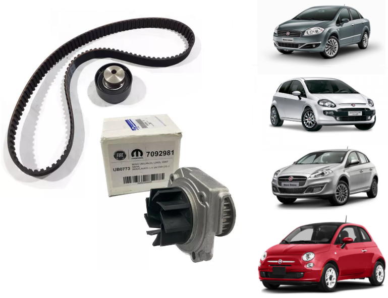Kit Correia Dentada Fiat Bravo 2011 2016 Bomba Água